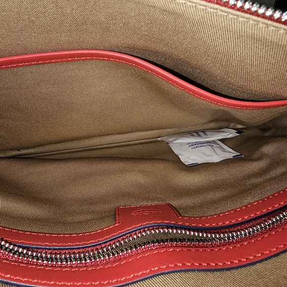 MCM Red Leather Handbag (NWT & COA) - Picture 4 of 9